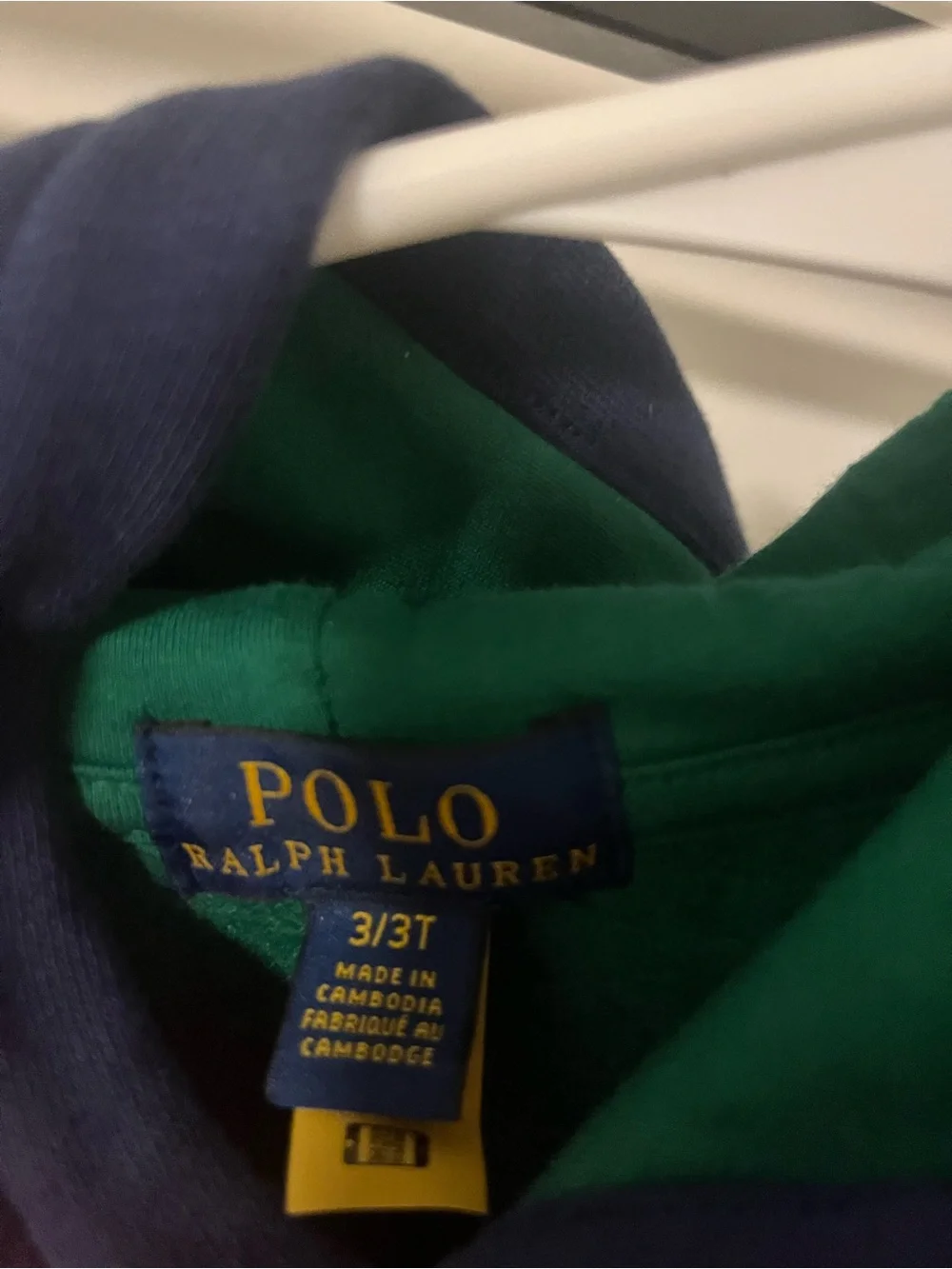 Polo by Ralph Lauren Colorblock Hooded Sweatshirt - Navy, Orange, White, Green